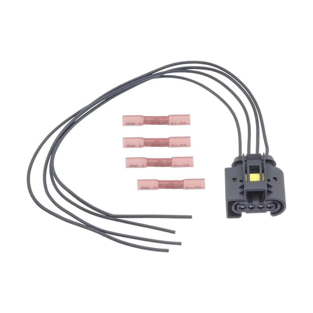 Ignition Coil Connector For Porsche Cayenne 2008 To 2018 Replacement 3c0973714 Plastic Male Female Snap On Black