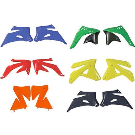 Radiator Covers For Motorcycle Kx Green Plastic Front Body Panel 11-7330 Modern Style