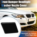 Uxcell Right Passenger Side Front Bumper Headlight Washer Nozzle Cover Cap No 61677211210 For Bmw 3 Series E90 E91 2009 2010