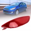 Rear Bumper Night Reflector Red Warning Waterproof Shock Resistant Replacement For Hyundai Accent Le Se Left 924051r000