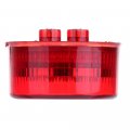Ocpty 9led Side Marker Light 2pcs 2a Red Amber Round Trailer Lamp Stop Turn Tail Fit For Boats Truck Pickups 12v Waterproof