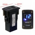 Polarlander 5v 2 1a Usb Interface Socket Car Charger And Voltage Meter Battery Monitor Use For Honda