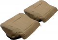 Ecotric Seat Bottom Cover Top Compatible With 1996-20 Toyota 4runner Oak Tan Driver Passenger Side 2 X 2
