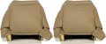Ecotric Seat Bottom Cover Top Compatible With 1996-20 Toyota 4runner Oak Tan Driver Passenger Side 2 X 2