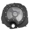 Hongk- Engine Clutch Cover See Through Compatible With Kawasaki Zx14r Zzr1400 2006-2013 Black Right B01c0sy2b2