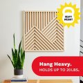 Command 20 Lb Xl Heavyweight Picture Hanging Strips Damage Free Hangers Heavy Duty Wall For Living Spaces 16 White Adhesive