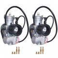 Waltyotur 2pcs 34mm Carburetor Carb With Jet Kit Replacement For Yamaha Banshee