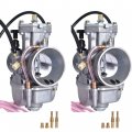 Waltyotur 2pcs 34mm Carburetor Carb With Jet Kit Replacement For Yamaha Banshee