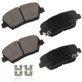 D1815 Front Disc Brake Pad Set With Hardware For Hyundai Nexo 2019 2024 Santa Fe Sport 2017 2018 Kia Sorento 2016 2020 Ceramic 