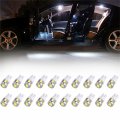 Ocpty Instrument Panel Lights 168 184 192 193 259 280 285 447 464 501 T10-6-5730-smd-white 20pcs
