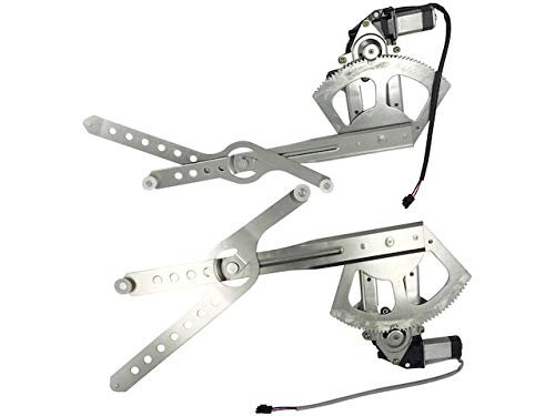 Front Window Power Regulator And Motor Assembly Kit Left Right Compatible With 1988-1999 Chevy C1500