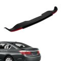 Rear Bumper Lower Valance Black With Chrome Trim And 2pcs Reflectors Replacement For Accord 2013-2015 
