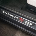 Ipick Image Compatible With Dodge Charger R T Black Real Carbon Fiber 4 Pcs Universal Car Door Sill Step Protector Kick Plates