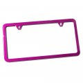 Uframe Slim Style 2 Screw Holes Stainless Steel License Plate Frame Holder Hot Pink
