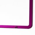 Uframe Slim Style 2 Screw Holes Stainless Steel License Plate Frame Holder Hot Pink