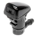 Windshield Washer Nozzle For Jeep Grand Cherokee 2005 2023 Black Plastic 0 118 In Hose Port Replacement 55079049aa 55372143ab 