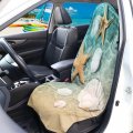 Yewattles Beach Seashell Waterproof Sweat Car Towel Seat Cover For Running Swimming Hiking Gym Stain Resistant Cushion