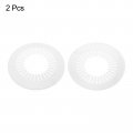 Uxcell Pipe Cover Decoration 2pcs 75mm-115mm Pp Plastic Escutcheon Collar Water Drain Line White