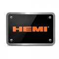 Ipick Image Made For Hemi Logo Uv Graphic Black Billet Aluminum 2 Inch Tow Hitch Cover