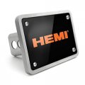 Ipick Image Made For Hemi Logo Uv Graphic Black Billet Aluminum 2 Inch Tow Hitch Cover