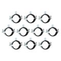 20 Pcs Adjustable Pipe Bracket Clamp 2 50mm Wall Ceiling Mount Split Ring Hanger Galvanized Iron Strap Support For Tube 
