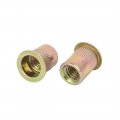 Uxcell 3 8 -16 Straight Knurled Rivet Nut Insert Nutsert Bronze Tone 10pcs