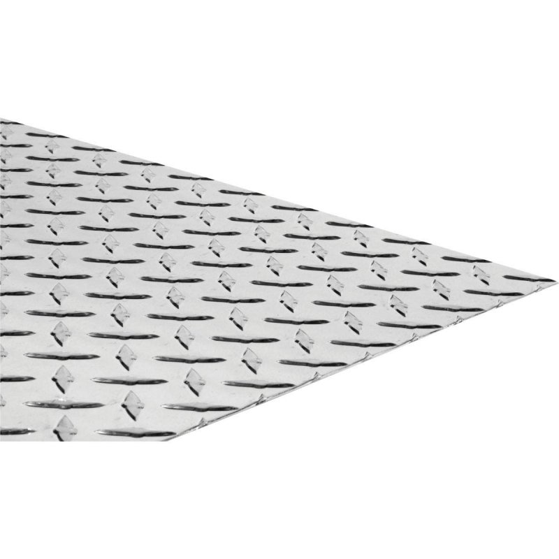 Aluminium Threaded Plate 11254 12 In X 24 Aluminum Tread For Traction And Slip Prevention Commercial Decorative Wall Feature