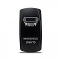 Ch4x4 Rocker Switch Jeep Windshield Lights Symbol Green Led
