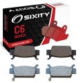 Sixity C6 Front Ceramic Brake Pads For Honda Trx500fa Fourtrax Foreman Rubicon 2005-2009 Complete Set 