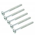 Epmann 5pcs M6x70mm M6x80mm Hex Socket Head Screws Furniture Bolts Fittings Carbon Steel Screw Zinc Plated Bolt Fastener Color  