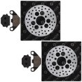 Niche Front Brake Rotor Pad Semi Metallic Kit For Kawasaki Bayou 300 43082-1063 43082-1163 43082-1096 41080-1171 Atv