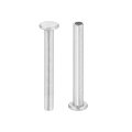 200pcs Semi Tubular Rivets 2mm X 16mm Aluminum Round Flat Head Semi-tubular Metal Stud Rivet For Industry Household Repairing 