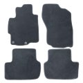 Velour Floor Mats For Mitsubishi Lancer 2008 2017 Custom Fit Front And Rear Black Carpet Liners Anti Slip All Season Full Set 
