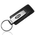 Ford Logo Black Leather Key Chain