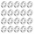 Uxcell 20pcs Aluminum Spacer 5mm Bore 10mm Od 1 8 Length Screw Standoff Bushing Plain Finish Round For M5 Screws Bolts And Rods