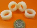 Natural Nylon Spacer Unthreaded 5 8 Screw Size X 1 00 Od 625 Id 375 Length 50 Pcs 