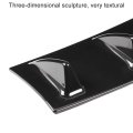 Universal Car Rear Bumper Chassis Fin Spoiler Wing Lip Diffuser Aerodynamic Downforce Black Small