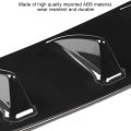 Universal Car Rear Bumper Chassis Fin Spoiler Wing Lip Diffuser Aerodynamic Downforce Black Small