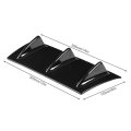 Universal Car Rear Bumper Chassis Fin Spoiler Wing Lip Diffuser Aerodynamic Downforce Black Small