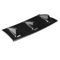 Universal Car Rear Bumper Chassis Fin Spoiler Wing Lip Diffuser Aerodynamic Downforce Black Small