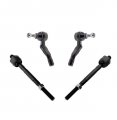 Partsw 4 Pc Front Outer Inner Tie Rod Ends Fits Left Right Side Steering Kit For Rwd Models 