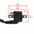 Caltric Ignition Coil With Spark Plug Boot Cap Compatible Polaris Xpedition 425 2000 2001 2002