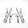 Httmt Mt390-005 Polish Silver Rear Passenger Foot Pegs Bracket Compatible With Yzf R1 2004-2008