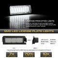 Vipmotoz Bright White Smd Full Led License Plate Tag Lights Compatible With 2018-2021 Hyundai Elantra Sonata Kia Rio K5 Cadenza
