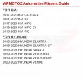 Vipmotoz Bright White Smd Full Led License Plate Tag Lights Compatible With 2018-2021 Hyundai Elantra Sonata Kia Rio K5 Cadenza