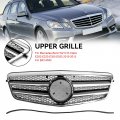 Topteng Front Bumper Grille Grill For Benz E63 Amg E-class W212 E200 E220 E350 E550 09 2009-02 2013 Sedan Saloon And Wagon