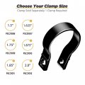 Scosche M21006-20 Baseclamp Adjustable Whip Flag Mount Base With 2 0a Tube Clamp For Atv S Utv S And Side X Sides Black