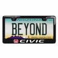 Ipick Image For Honda In Red Civic Black Real 3k Carbon Fiber Abs Plastic License Plate Frame