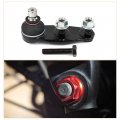 Uxcell Nylon Insert Hex Lock Nuts 4pcs M4 X 0 7mm Aluminum Alloy Self-locking Anodizing Flange Nut For Fasteners Black