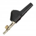 1 Set Test Clips Non Stripping With Needle Crocodile Alligator Pvc Cupronickel Electrical Clamps 25mm Opening For Communication